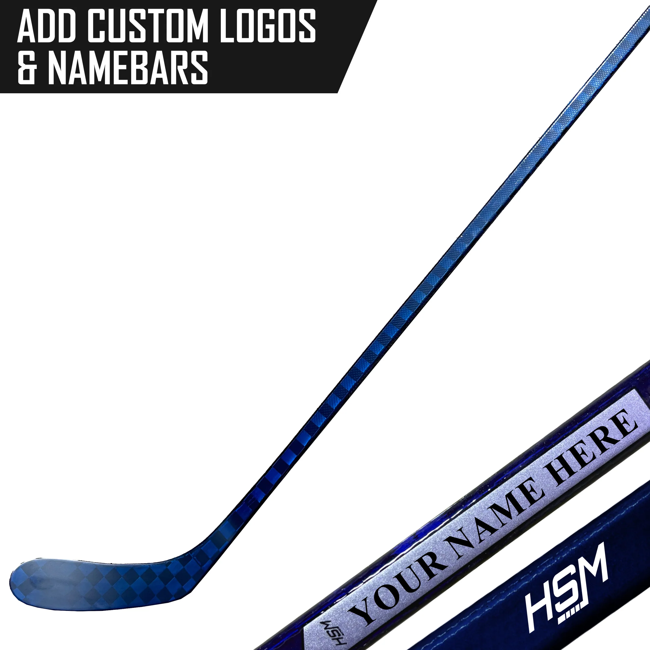 HockeyStickMan Pro Blackout Blue Lite
